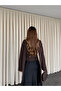Brown Padded Scarf Jacket - 85175 - 6