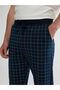 Standard Pattern Plaid Patterned Men's Pajama Bottoms - 3