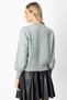 Women's Pearl and Diamond Patterned Gray Sweater 63316 - 4