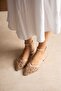Mabeyn Lace-Up Upper with Lace Embroidery, Closed Back, Open Sides, Evening Dress Shoes - 4