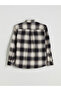 Black Regular Fit Long Sleeve Plaid Men's Lumberjack Shirt - 6
