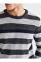 Crew Neck Striped Men's Knitwear Sweater - 3