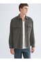 Ozmarka New Season Comfortable Fit Long Sleeve Velvet Men's Shirt Jacket - 2