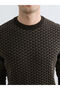 Özmarka New Season Men's Patterned Regular Fit Knitwear Sweater - 3