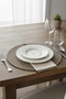 6-Piece Knitted American Service Plate Set |   Stylish Table Mat |   Decorative Set for Home & Invitation Tables