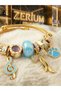 Modern Steel Stylish Women's Charm Steel Bracelet Bowknot Paw and Music Gold - 4