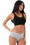 6-Pack Luxury Lycra Flexible Cotton High Waist Bato Women's Gray Panties Ozt6-112 - 2