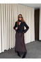 Black Padded Scarf Jacket - 85175 - 3