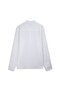 Long Sleeve Button Front Basic White Shirt - 2