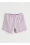 Seray New Season Crew Neck Embroidered Girls' Corded Fabric Shorts Pajama Set - 6