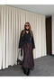 Black Padded Scarf Jacket - 85175 - 2