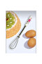 Mini Metal Whisk with Porcelain Handle 20 cm - Mixing Wire - Hand Whisk - 5