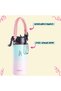500ml Stainless Steel Water Bottle for Kids with Straw, Stickers, Thermos school Bottle (Candy) - 6