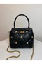Black Women's Hand and Shoulder Strap Bag - 2