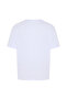 Men's White Printed Crew Neck Oversize T-Shirt - 2