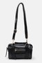 Women's Black Wrinkled Leather Casual Style Hand, Crossbody and Shoulder Bag - 4