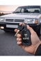 Tofaş Logo Black Leather Keychain – Laser Engraved Metal Logo – Durable and Stylish Car Keychain - 3