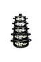 Premium 10 Piece Casserole Pot Set, Enamel Coated Cookware with Transparent Glass Lids, Scra