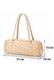 Women's Patterned Baguette Hand and Shoulder Bag-Faux Vegan Leather - 2