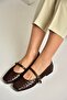 Y726368209 Brown Flat Women's Ballerinas - 3