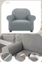 Lycra Single Sofa Cover, Elastic Rubberized Sofa Cover with Pitikare Pattern, Single Size