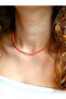 Pink Coral Natural Stone Necklace |   Elegant & Minimalist
