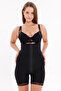 Atenas Model Women's Front-Attached Agrafla Strap Laser Cut Corset with Push-Up Effect - 2