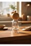 17 cm Modern Acrylic Spice Grinder – Transparent Mill with Natural Wood Head