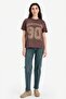 100% Cotton Oversized Sports Printed T-Shirt G8058Ax26Sp - 2