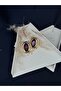 Sawarovski Stone Diamont Shuttle Earrings Gold Plated - 6