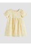 Giyçık Store Den Yellow Floral Embroidered Baby Girl Ruffle Dress - 3
