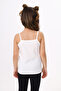 Girl's Printed Straight Neck Strap T-Shirt - 4