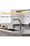 Kitchen Sink Faucet with Water Purification Outlet, 2-Function Sprinkler, Spiral Anthracite, 7 Years Warranty, Imported - 6