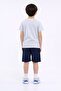 Boys Dino Surfer T-Shirt & Navy Shorts Set - 6