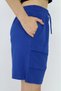 Girl's Printed Ribbed Waist Shorts with Pockets and Layers - 2