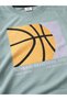Boys Basketball Graphic T-Shirt & Black Shorts Set - 2
