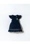 Baby Girl Scalloped Cotton Dress – Stylish Design with Lace Detail
