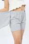 Girl's Printed Asymmetrical Shorts with Elastic Waist and Wrap Closure - Zipper Pocket Detail - 3