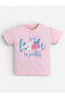Infant Girls Floral Graphic T-Shirt & Shorts Set – Pink - 7