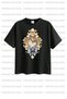 Capybara and Mirror Girl Printed 3-Pack White-Black-Yellow Girls' T-Shirt - 3