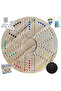 SOLID OAK Wood Double sided for 4/6 players with bag 54 cm (Jacaro Premium Colored Oak Wood) - 2