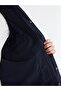 Lcwaikiki Classic Navy Blue Velvet Collar Gabardine Men's Jacket - 4