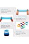 10PCS Elastics Hair Ties Multicolor Hair Tie - 5