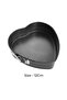 Non Stick Heart Shape Springform Pan 12cm, Cake Mold Removable Base Baking Tin - 2