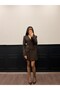 Women's Double Breasted Long Sleeve Blazer Jacket Dress - 3