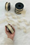 Gold Glitter Hilton Striped Chiffon Ribbon 2.5cm 20Mt, Bridal Bundle Engagement Dowry Gift Wedding Decoration