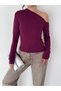 Women's Boat Neck Blouse with Gathered Shoulder Detail - 3
