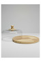 Wooden Cake Tray with Acrylic Dome 24cm, Dessert Stand Serving Platter,BB4187 - 2