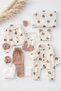 Seasonal Muslin 10 Piece Newborn Baby Boy Hospital Discharge Bodysuit Set 0-3 Months Boxed/Birth Gift - 6