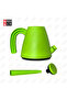 Garden Watering Can with Long Spout & Shower Head, Lightweight Plastic, Green - 4